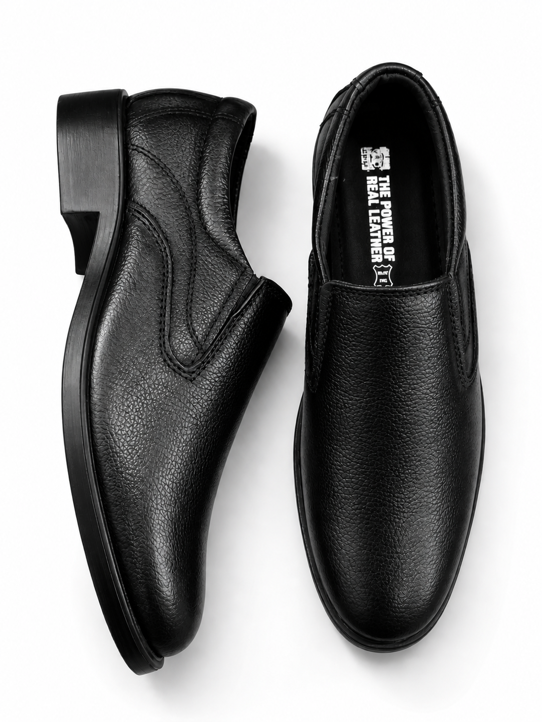 Foreign Shoes Genuine Leather Formal Slip-On Shoes for Men | Elegant & Comfortable Office Wear |Light Weight