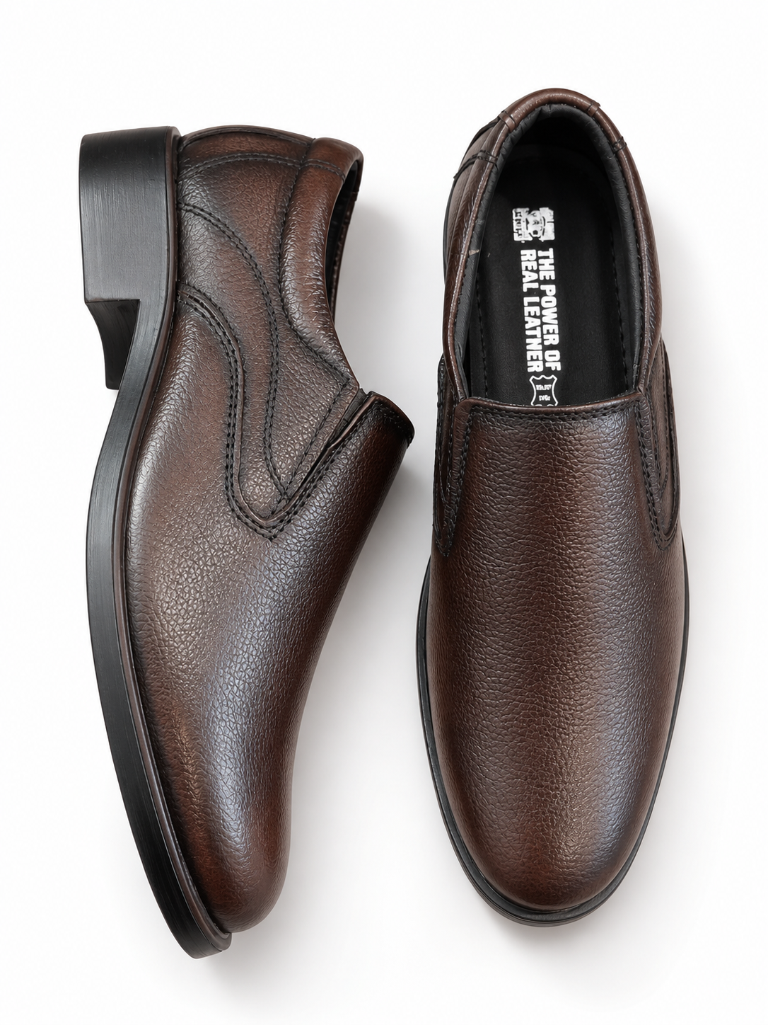 Foreign Shoes Genuine Leather Formal Slip-On Shoes for Men | Elegant & Comfortable Office Wear |Light Weight