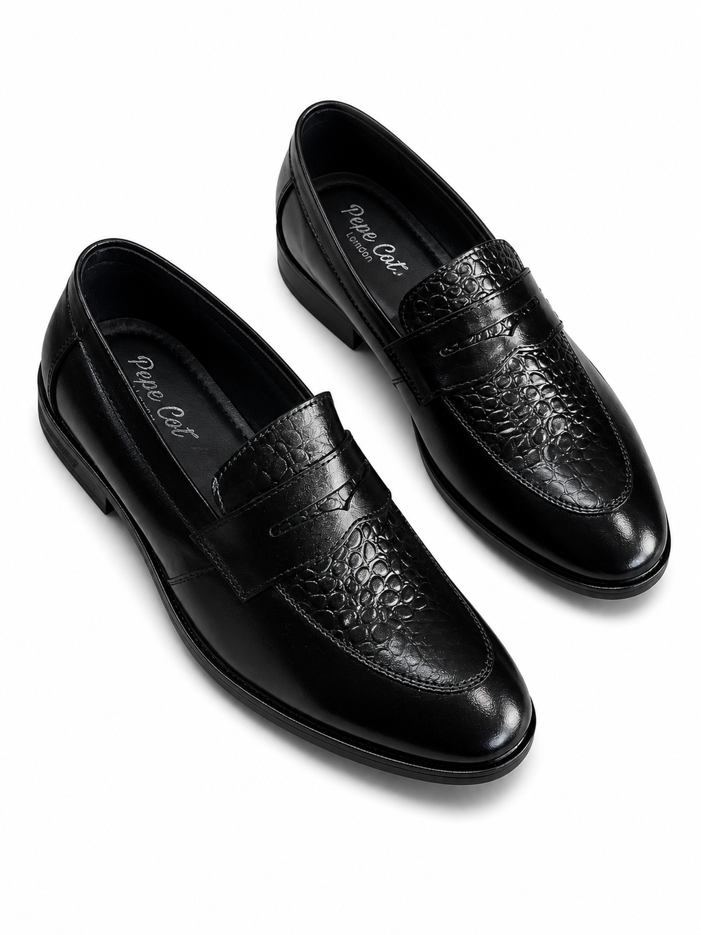 Foreign Shoes Premium Genuine Leather Penny Loafer Shoes for Men |Slip-On Formal, Office & Party Wear | Dark Brown