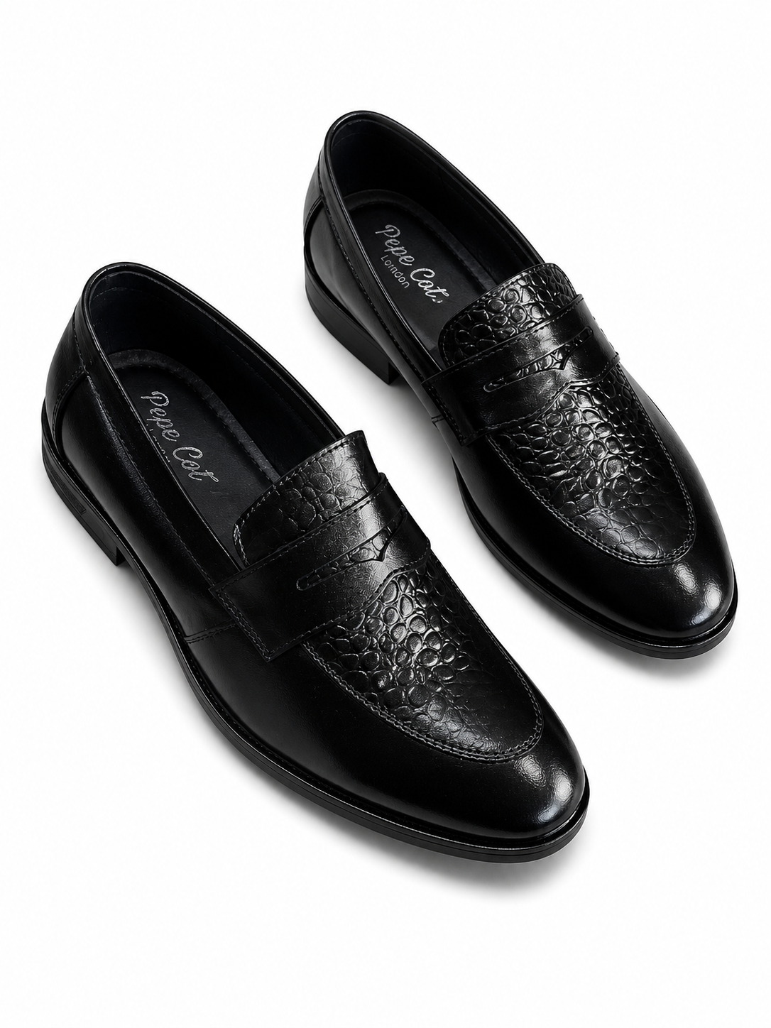 Foreign Shoes Premium Genuine Leather Penny Loafer Shoes for Men |Slip-On Formal, Office & Party Wear | Dark Brown