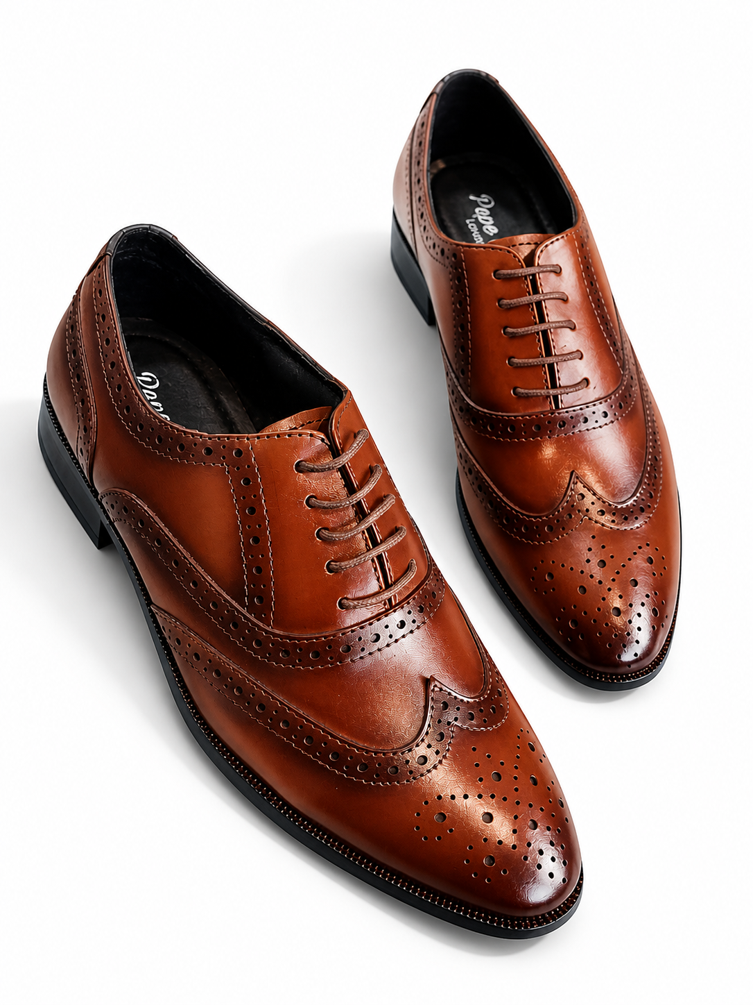 Foreign Shoes Premium Pure Leather Formal Brogue Shoes for Men | Party Wear & Office Wear