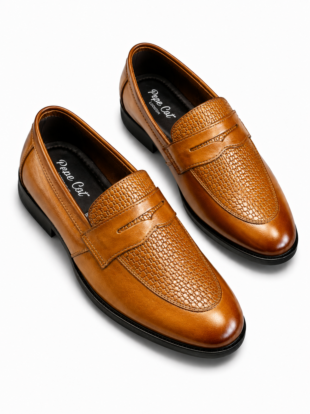 Foreign Shoes Premium Genuine Leather Penny Loafer Shoes for Men | Formal, Office & Party Wear | Dark Brown