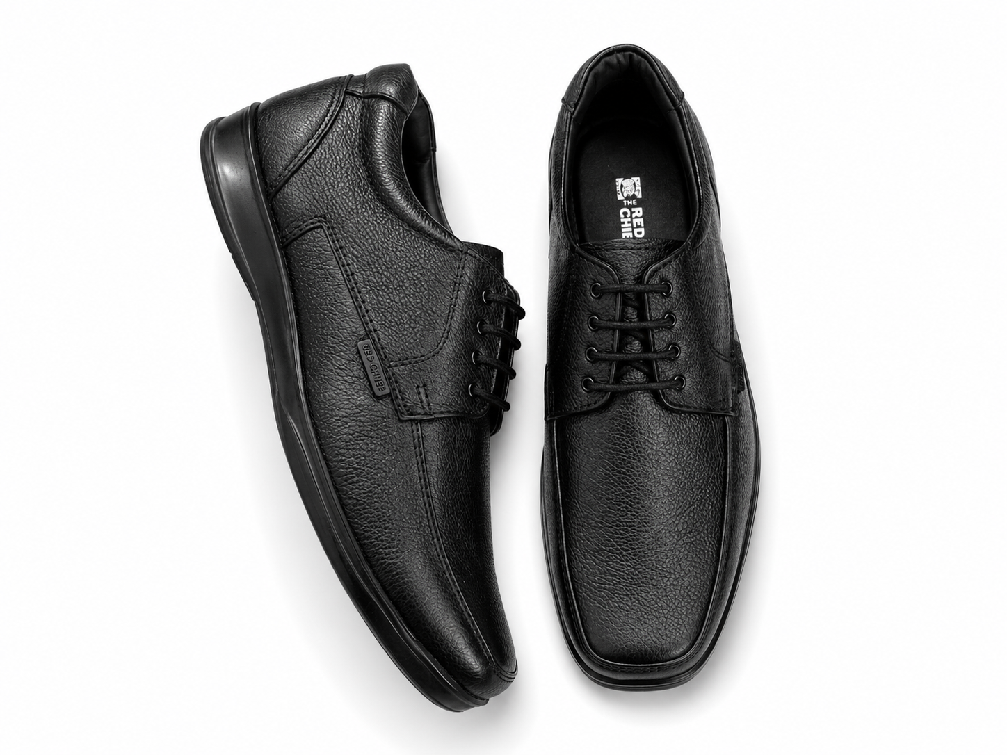 Foreign Shoes Leather Formal Derby Shoes for Men | Lace-Up Shoes Square Shape Flat Sole Lightweight shoes